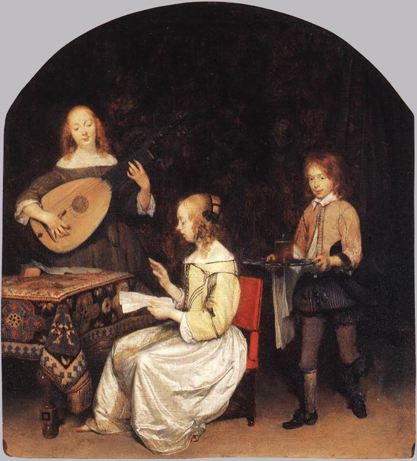 Le concert tableau peint par Gerard ter Borch