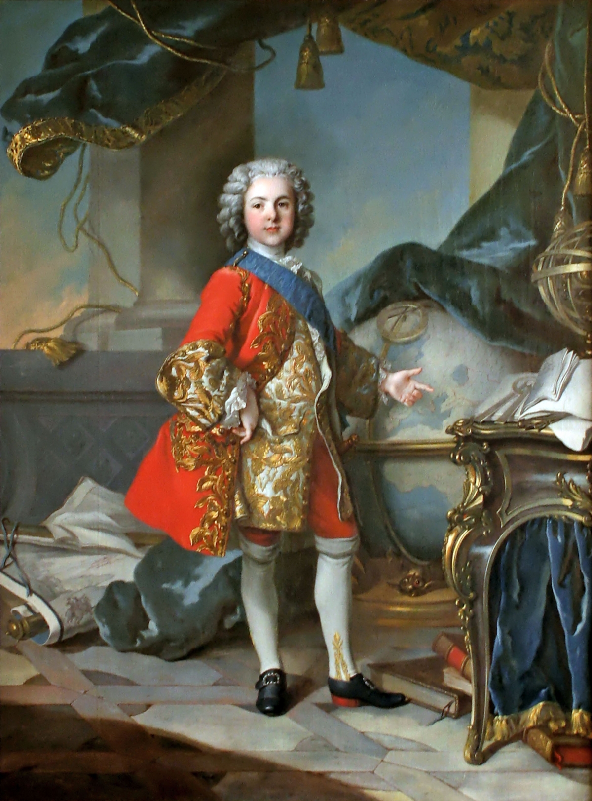 Le Dauphin Louis de France tableau peint par Louis Tocqué