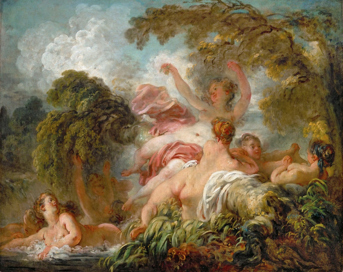 Les Baigneuses tableau peint par Jean-Honoré Fragonard