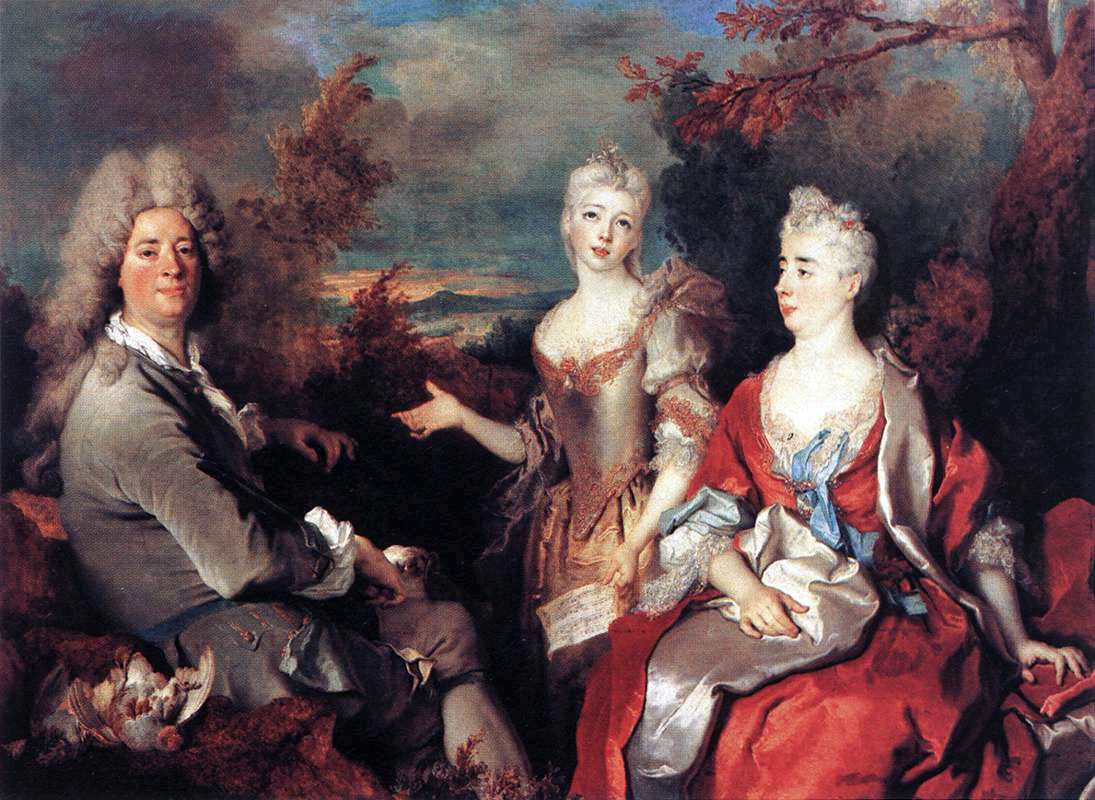 Portrait de Famille tableau peint par Nicolas de Largillierre