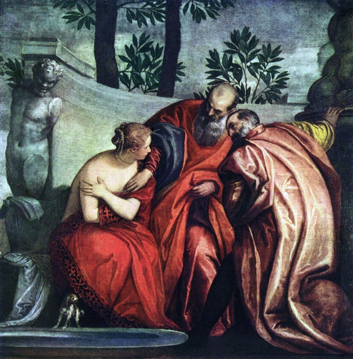 Suzanne et les vieillards peint par Paul Véronèse