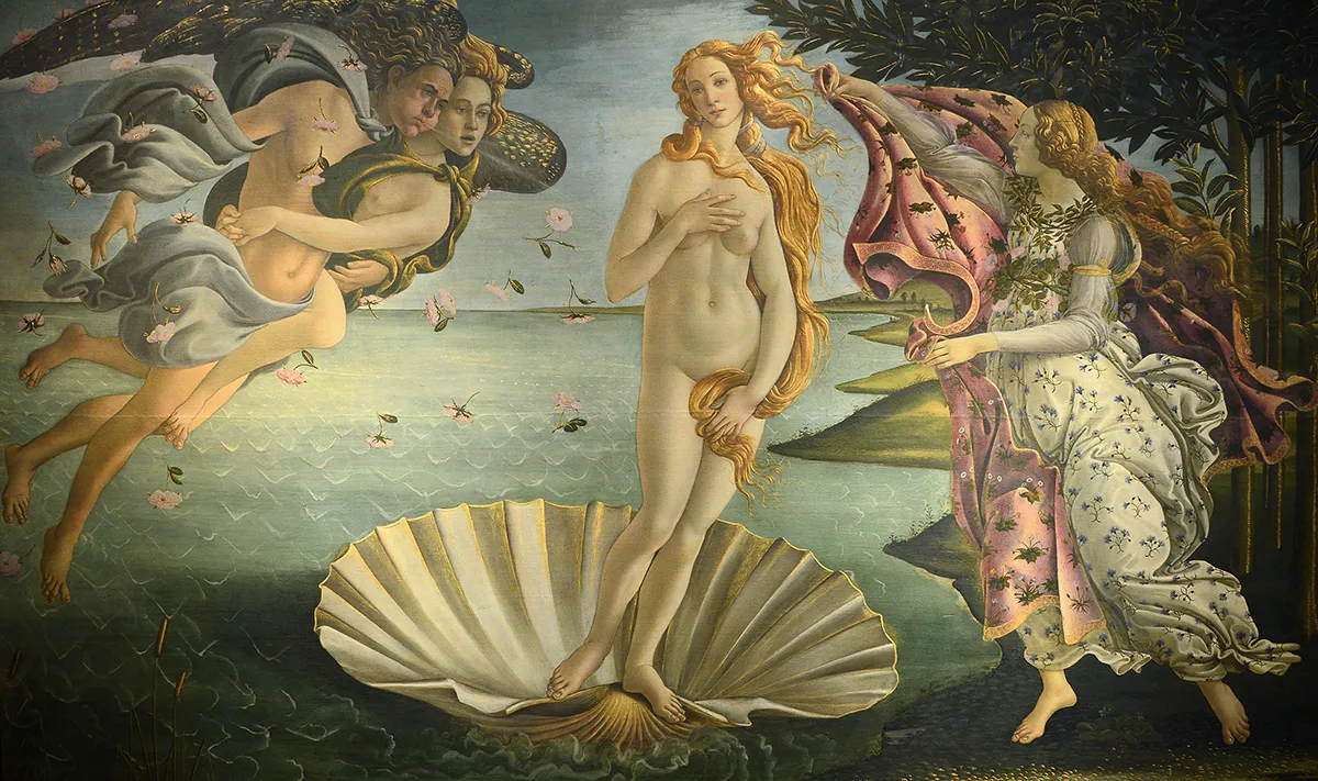 La Naissance de Vénus tableau peint par Sandro Botticelli vers 1485