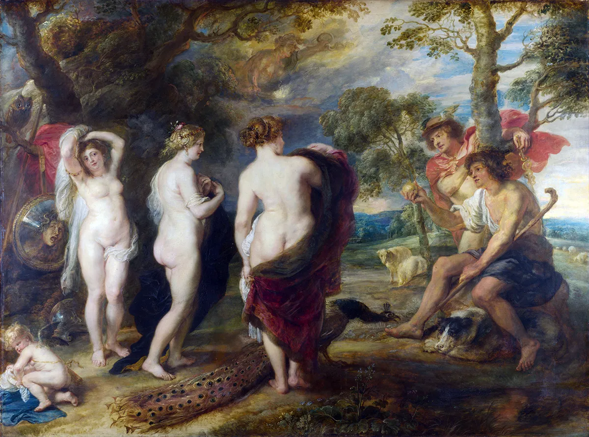 Le Jugement de Pâris tableau peint par Rubens vers 1632 - 1636