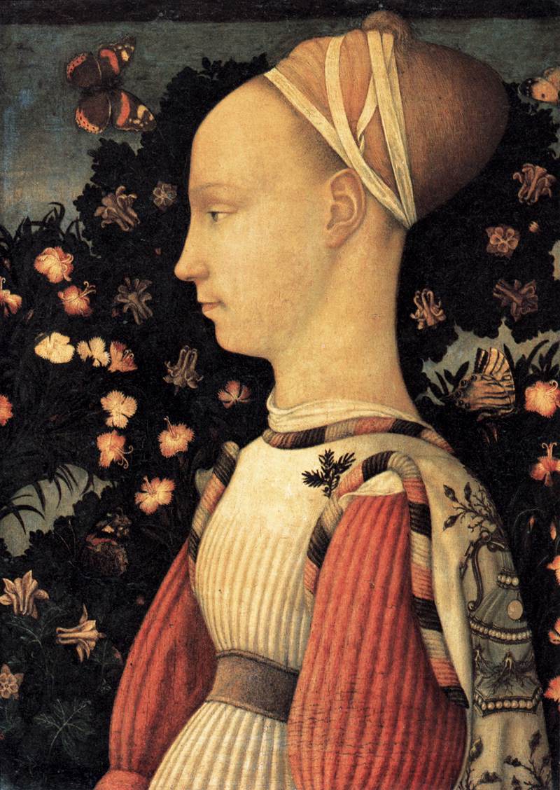 Portrait d'une Princesse de la Famille d'Este tableau peint par Antonio Pisanello